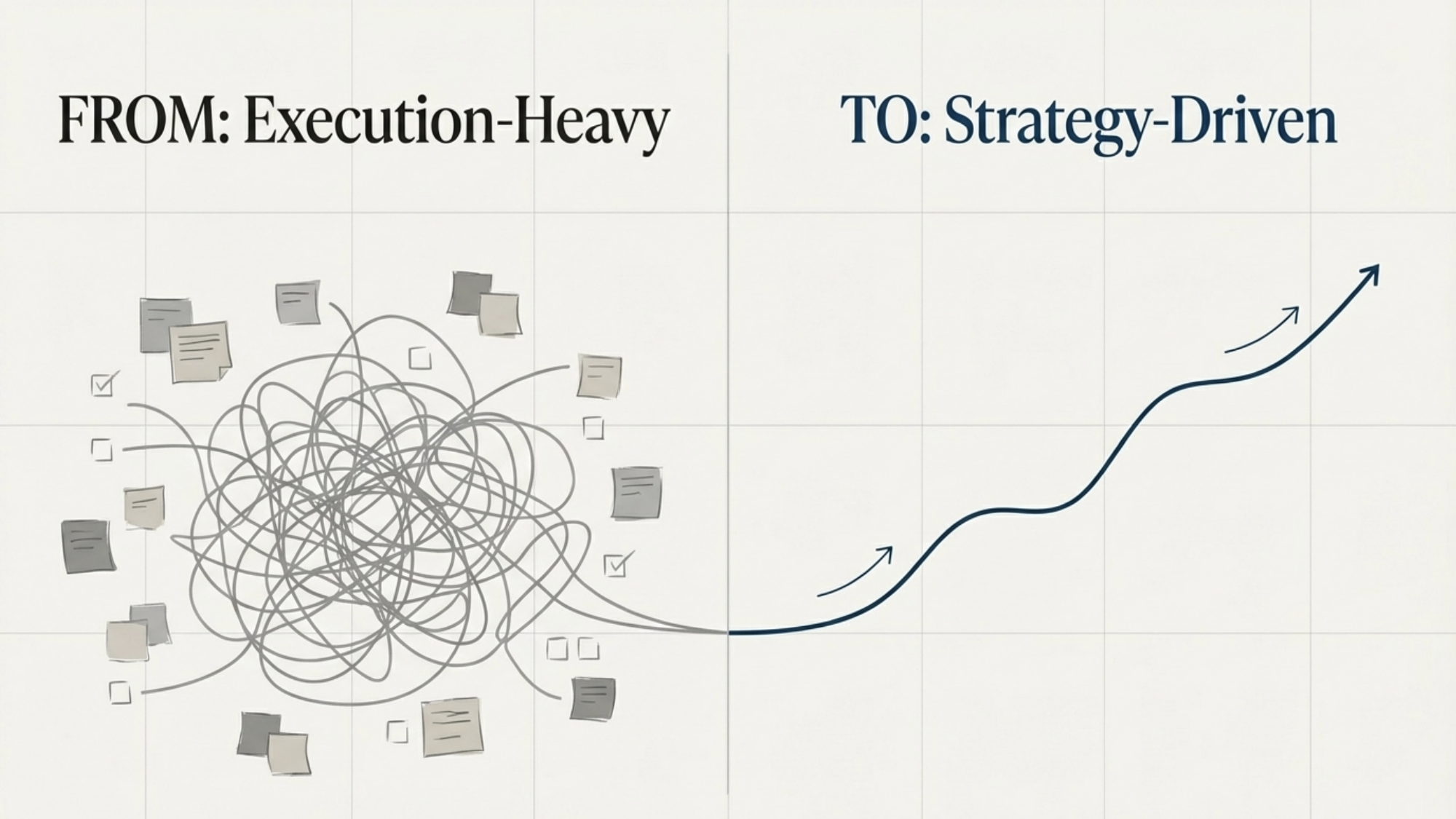 From execution-heavy to strategy-driven.